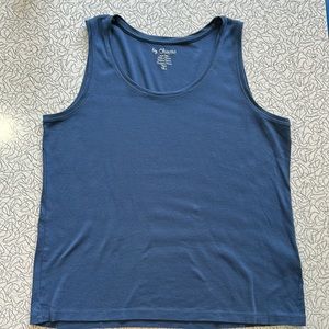 Chicos soft blue lounge wear tank. Size 2 (large). 100% cotton.